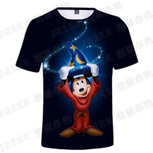 Mickey Mouse 3D T Shirt Men Women Children Disney Cartoon Anime Printed T-shirt Summer Short Sleeve Boy Girl Kids Tops Cool Tee