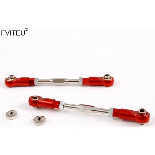 FVITEU CNC Metal Front Upper Suspension Rod(Short) fit for Losi 5ive T Rovan LT King Motor X2