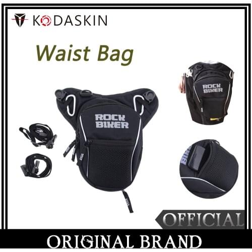 KODASKIN Motorcycle Waist Leg Bag Hip Drop Belt Bum Fanny Pack Rider Leg Bag