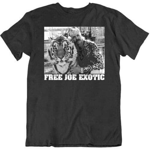 Cool TV SHOW Joe Exotic Tiger King Funny Free Joe Exotic Black T Shirt