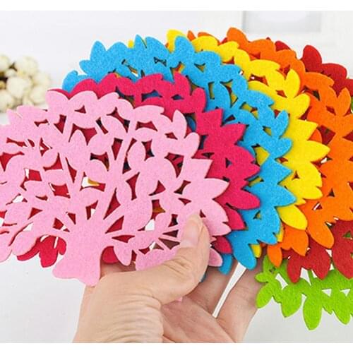 Кухонные принадлежности Creative Tree Shape Kitchen Tool Coaster Anti-Skid Insulation Cup Mat for Table Decoration Kitchen Tools