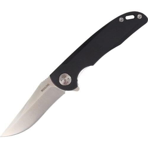 MASALONG kni216 Quick-opening folding outdoor survival tactical knife D2 steel, G10 handle