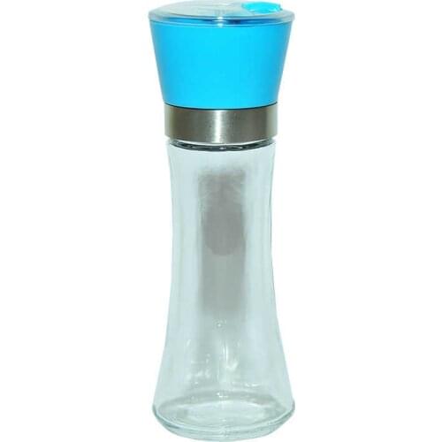 Salt Pepper Glass Grinder Blue