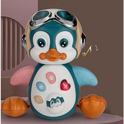 Simulation Penguin Figure Electric Dance Musical Toy Kid Gift Home Decor Supply
