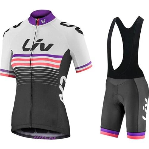Fashion Summer Lycra Cycling Jersey Set LIV Women Sport Shorts 2021 Road Bike Clothing MTB Suit Female Bicycle Clothes Kit Dress