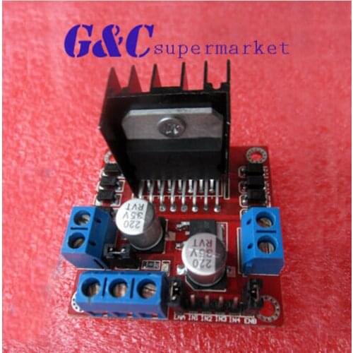 1PCS L298N Dual Stepper Motor Driver Controller Board Module RED Electronic Component Fitting Compatible Board diy electronics