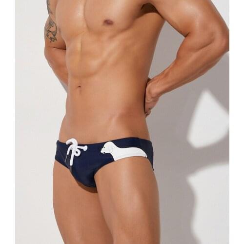 2021 New Hot Man Sexy Swimsuit Briefs Swimwear Male Sexy Swimming Bikini Shorts Men Surf Board Beach Surfing Swim Trunks