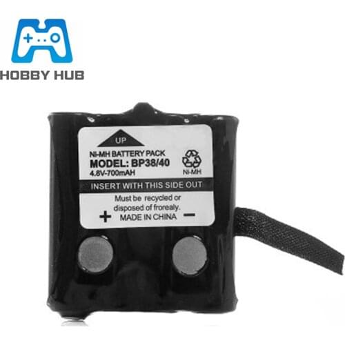 4.8V 700mAh NI-MH Battery Pack For Uniden BP-38 BP-39 BT-1013 BT-537 BP-40 FRS-008 GMR FRS 2Way Radio batteries batteria