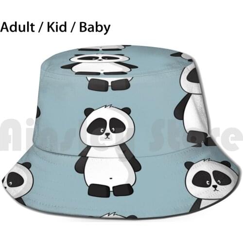 Panda Bear Sun Hat Foldable UV Protection Panda Panda Bear