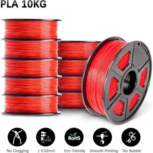 PLA 3D Filament 3D Printer1.75MM 10 Rolls / Set Refills Bendable Non-Toxic Fast Shipping Printer Handles DIY Gift