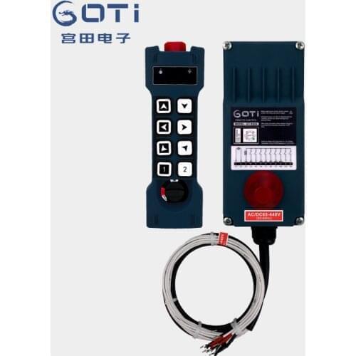 Industrial Wireless Remote Control GT-RS08 8 1 Speed Buttons 18-65V 65-440V UHF for Overhead Crane Instead of F24-8S F23