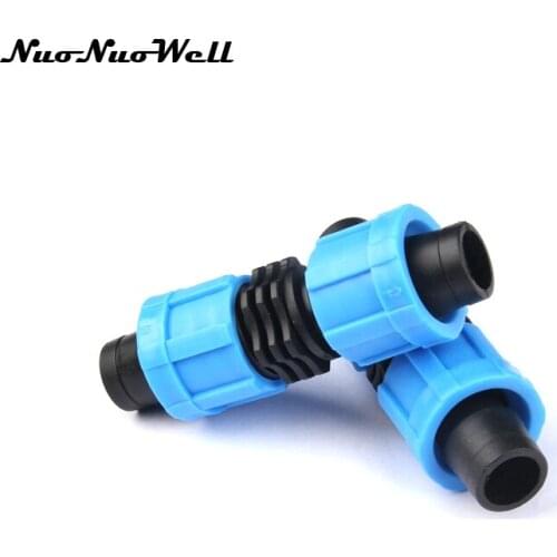 20pcs NuoNuoWell 5/8" 16mm Straight Drip Tape Lock Couping for Garden Agricultural Drip Irrigation Soft Hose Lock Connector