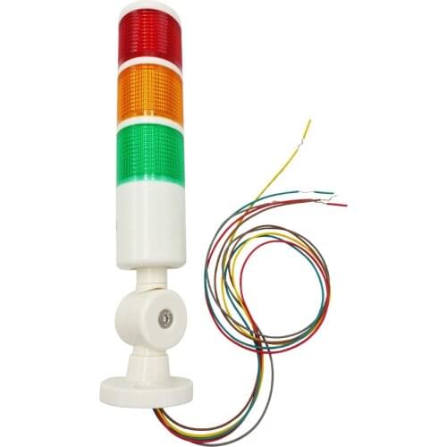 PT50-3T-J multi-layer warning light LED warning light machine tool signal tower light tricolor light folding 24V