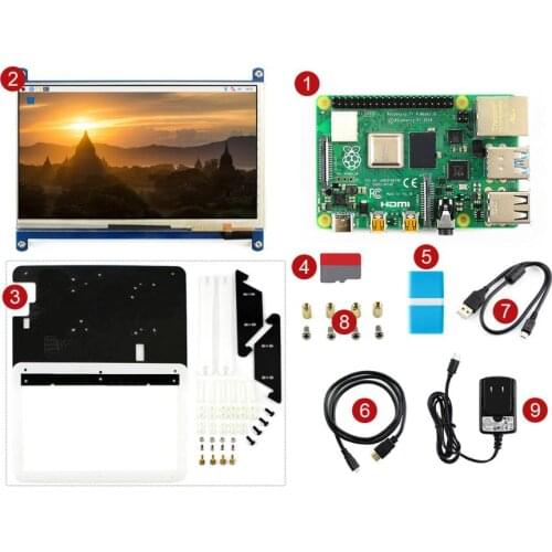 Raspberry Pi 4 Model B Display Kit, with 7inch Capacitive Touch LCD