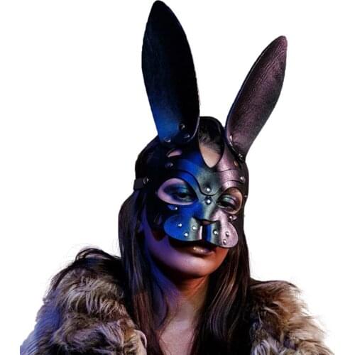Sexy Leather Steam Punk Mask Cosplay Plague Bird Beak Rabbit Cat Ears Bdsm Fetish Halloween Masquerade Carnival Party Flirt Mask