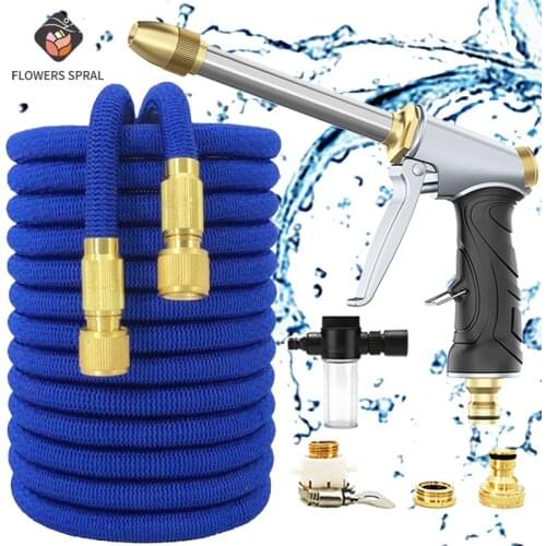 Telescopic Magic High Pressure Garden Hose Car Wash Adjustable Hose Water Spray Hose Household Garden Cleaning Water Gun 세차호스
