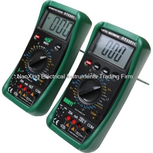 Fast arrival DY2201 AC DC Voltmeter Ammeter Ohmmeter Digital Multimeter Automotive Repairing Multimeter Meter
