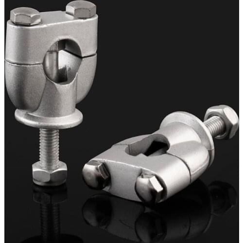 2 Pcs 28mm 1 1/8 Handlebar Bar Mounts Clamps Raiser For Honda For Kawasaki For Suzuki CNC