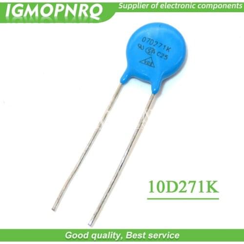 20pcs varistor 10D271K 270V piezoresistor 10D271