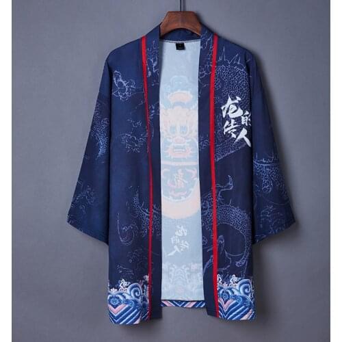 2020 Fashion Anime Sun-proof Coat Japanese Summer Kimono Cardigan Kimono Woman Man Loose Thin Outer Garment