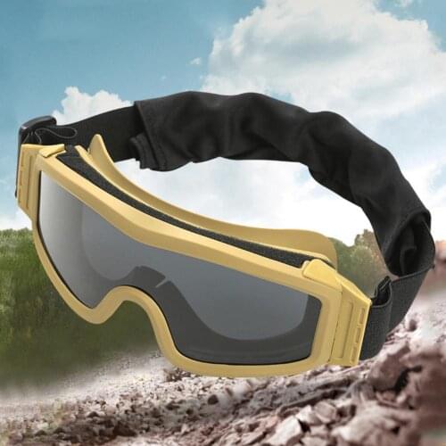3 Colors Lightweight Motorcycle Bike Riding Goggles Adjustable Windproof Protective Glasses Military Airsoft Tactical Goggles