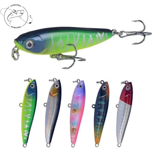 3D Eyes Anti-Corrosion High Quality Fishing Lure Hard Bait 55mm/3.5g Artificial Deep Water Pencil Sinking Plastic Fishing Bait