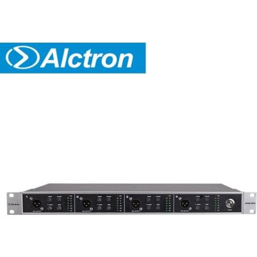 Alctron PRO DI4 4-channel active DI box used in studio or stage performance,special designed to converts high-Z to low Z