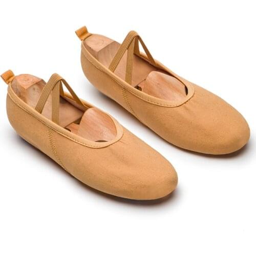Children Adults Womens Soft Bottom Lace-Free Body Gymnastic Cat Claw Chinese Ballet Mens Elastic Dance Shoes