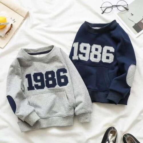 Childrens Clothing Boys Girls Baby Spring Autumn Casual Sportswear Round Neck Tops 2021 New 3-Year-Old Long-sleeved Sweater