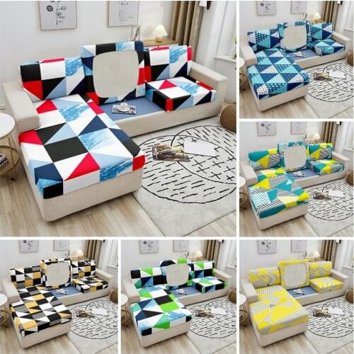 Norbic Elastic Sofa Seat Cushion Cover Polyester Seat Cushion Cover For Living Room Chaise Longue Slipcover 1/2/3/4 Seater
