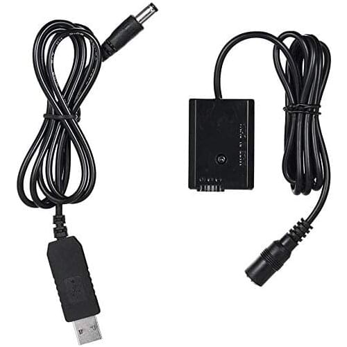 Fomito USB DC Coupler Replacement ACPW20 Power Adapter NP-FW50 Dummy Battery for Sony a3000, a5000, a6000, a6500, a7R, a7S RX10