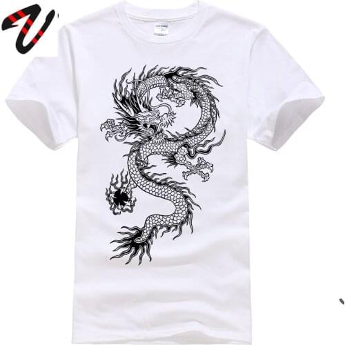 Classic Chinese Dragon Kongfu Adult Tops T Shirt High Quality Autumn Winter Fashion Brand New T-Shirt Mens Cotton Sweatshirt