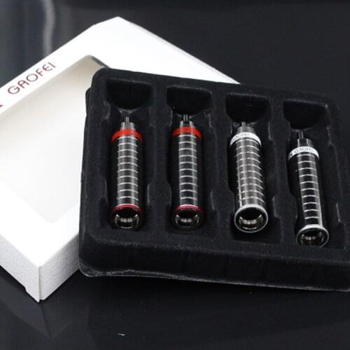 Hifi 4pcs audio gaofei GF-RHO04R Rhodium plated RCA plug socket connector