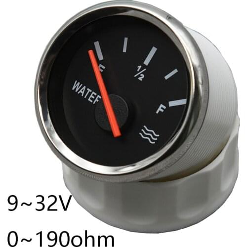 52 mm Water Level Gauge 0-190Ohm Convenience New Waterproof Water Tank Level Indicator Measuring Instruments For Marine Boat