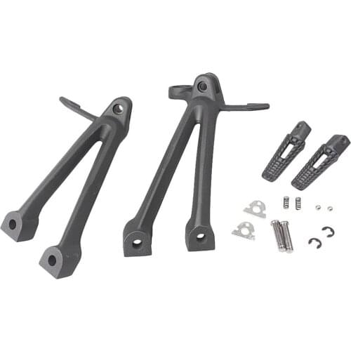 K8 GSXR 600 750 Motorcycle Rear Passenger Foot Pegs Footrest Brackets Aluminum for Suzuki GSXR600 GSXR750 2008 2009 2010 1Pair