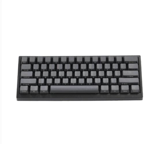 PBT keycaps is 60%61 key black white pink suitable for Cherry MX switch mechanical keyboard free transport