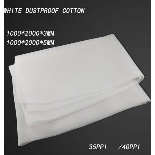 Computer chassis dustproof cotton cabinet room dust air filter cotton 2000mmx1000mmx3mm/5mm Yellowish
