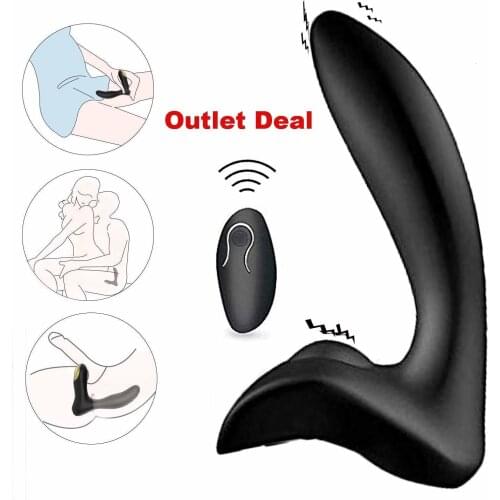 Male Vibrating Prostate Massager 2 Powerful Motors 10 Stimulation Patterns For Wireless Remote Control Unisex Anal Sex Toys