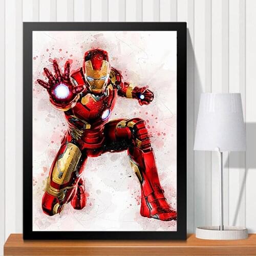 DIY 5D Round Full Diamond Mosaic Diamond Painting Superhero Series Diamond Embroidery Embroidery Kit Home Decoration