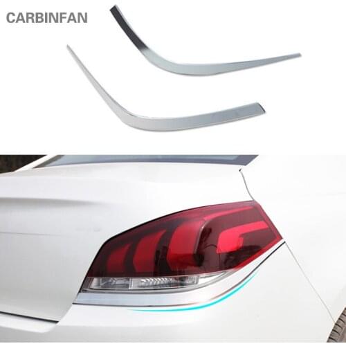 For Peugeot 508 2011 2012 2013 2014 ABS Chrome Tail Rear Light Lamp Cover Trim Sticker 2pcs/Set Car Styling Accessories C894