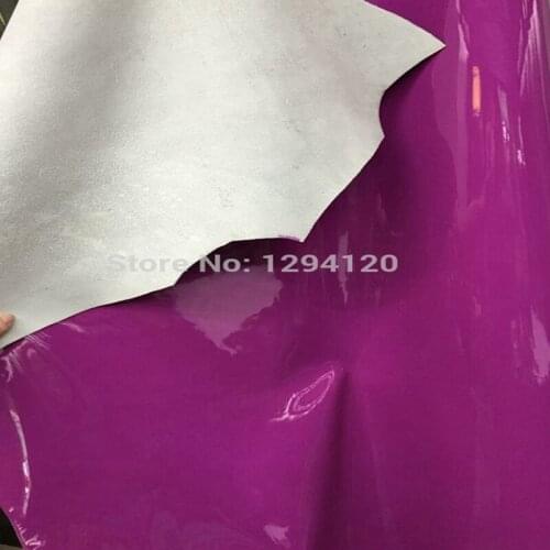 Genuine Cow Skin Multi-color Glossy Mirror Patent First Layer Cowhide Leather Material Fabric for Shoe Handbag Whole Sale