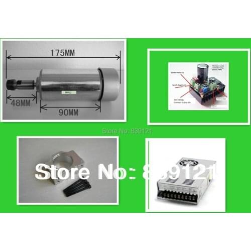 One sets 300W Air cool Spindle speed controller power Mount Bracket ER11 For cnc Engraving Carving