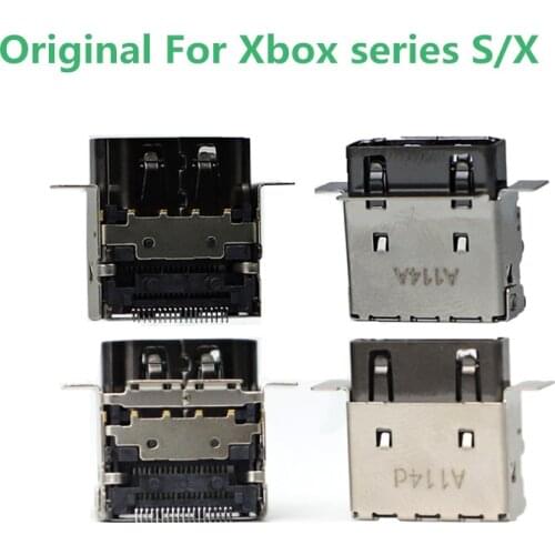 Original For XBOX ONE Slim S & For XBOX ONE X XBOX ONE Series X HDMI-compatible Port Socket Interface Connector Replacement