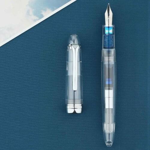 Mojiang S6 Resin Fountain Pen EF F nib Wrting Pen with Pen Box Office Business Writing Gift Ink Pens