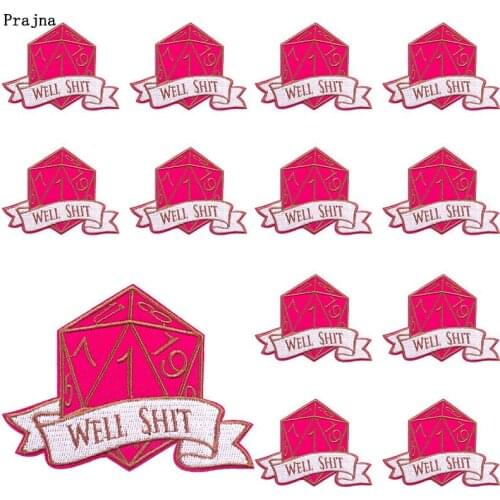 Prajna 10 PCS Diamond Embroiderd Patches On Clothes Cartoon Diamond Patch Applique Iron on Patches For Clothing Sticker