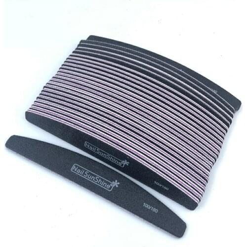 Professional Nail File 100/180 Strong Sandpaper Nail Buffer for Manicure Gel Nail Polishing Pedicure Sanding Nail Care Tools