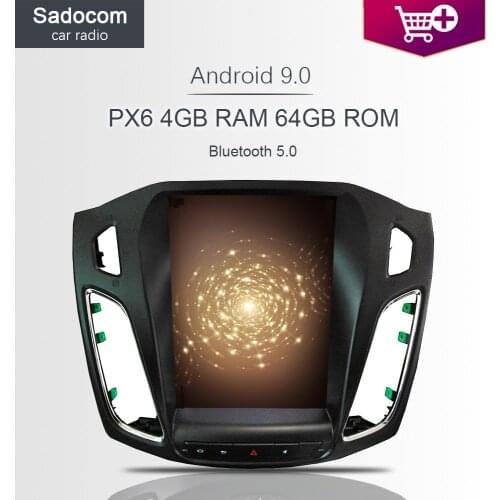 PX6 DSP Tesla 9.7" Android 9.0 For Ford focus Mk 3 2013-2015 Car DVD Player 4G RAM Car Radio Multimedia Navigation GPS autoradio