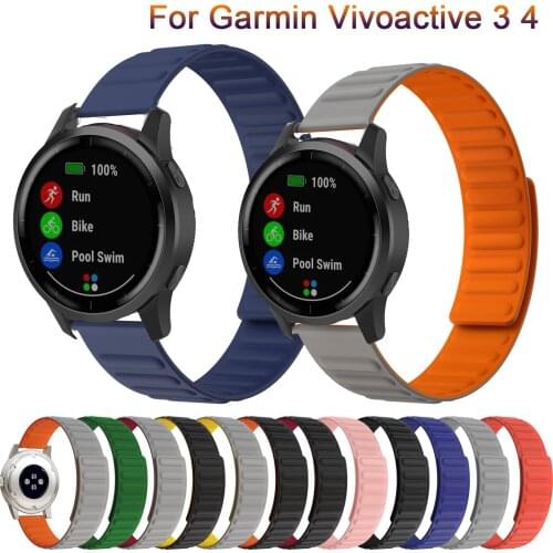 New Wrist Strap For Garmin Venu Vivoactive 3 Strap Silicone Watch Strap For Garmin Vivoactive 4 Forerunner 245 SmartWatch Correa