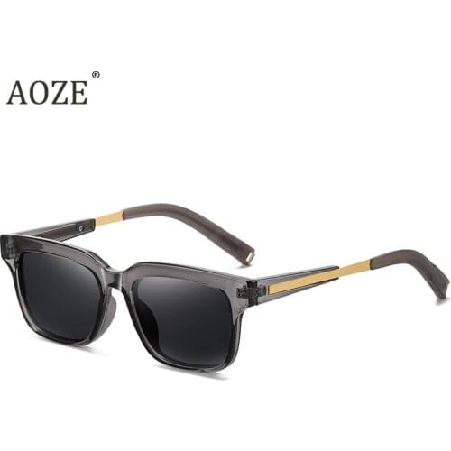 AOZE 2021 new Fashion Cool Square Lancier Style Polarized Sunglasses Men Women Vintage Brand Design Sun Glasses Oculos De Sol