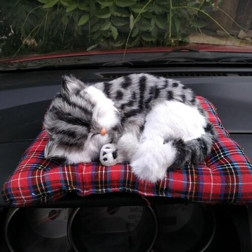 Car Decoration Simulation Cat Ornaments Air Fresheners Home Office Activated Carbon Air Purifier Auto Interior Decor Accessories